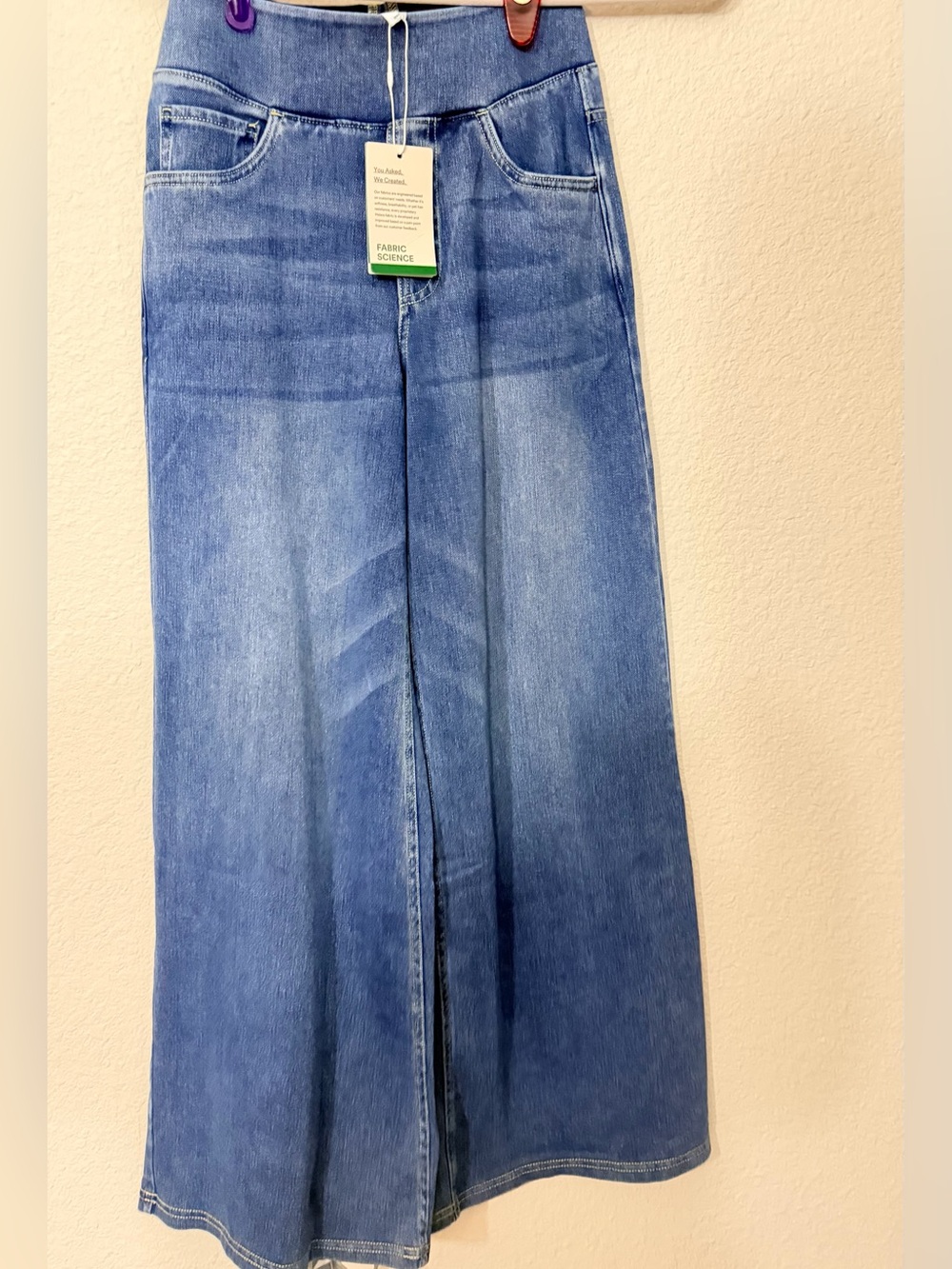 Women's Wide-Leg Denim Jeans - Blue Xs Petite